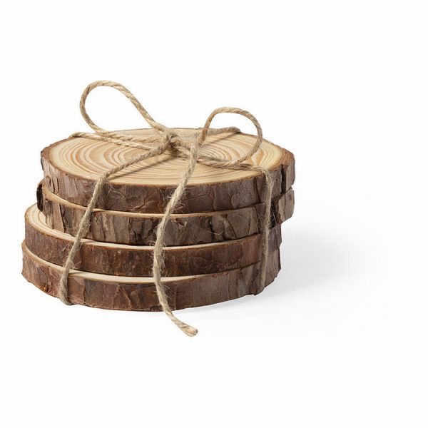 Posavasos de madera tronco